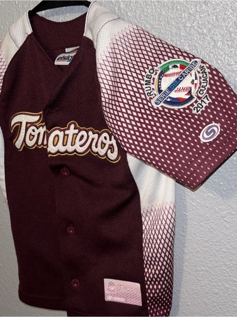 Tomateros de Culiacan kids 4T Maroon Baseball Jersey